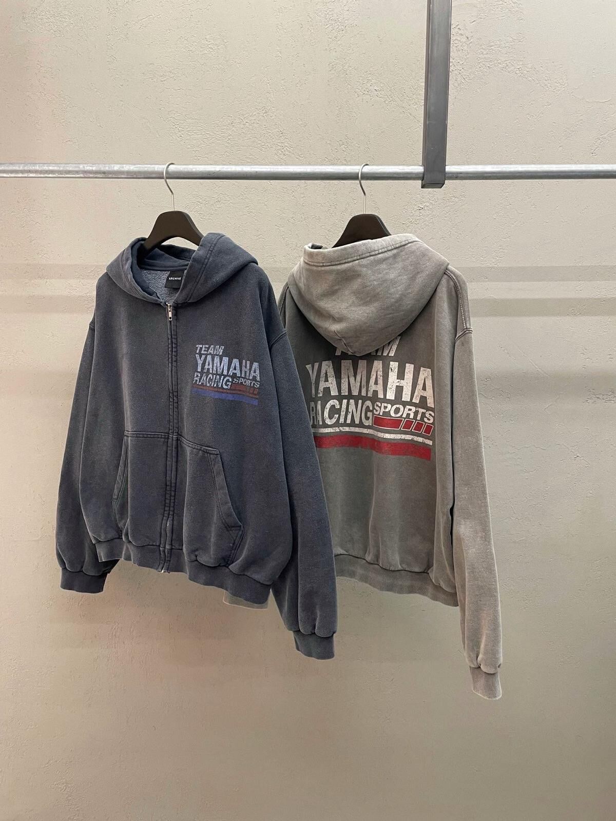 洗水英文字連帽拉鍊外套 ARCHIVE-409JK