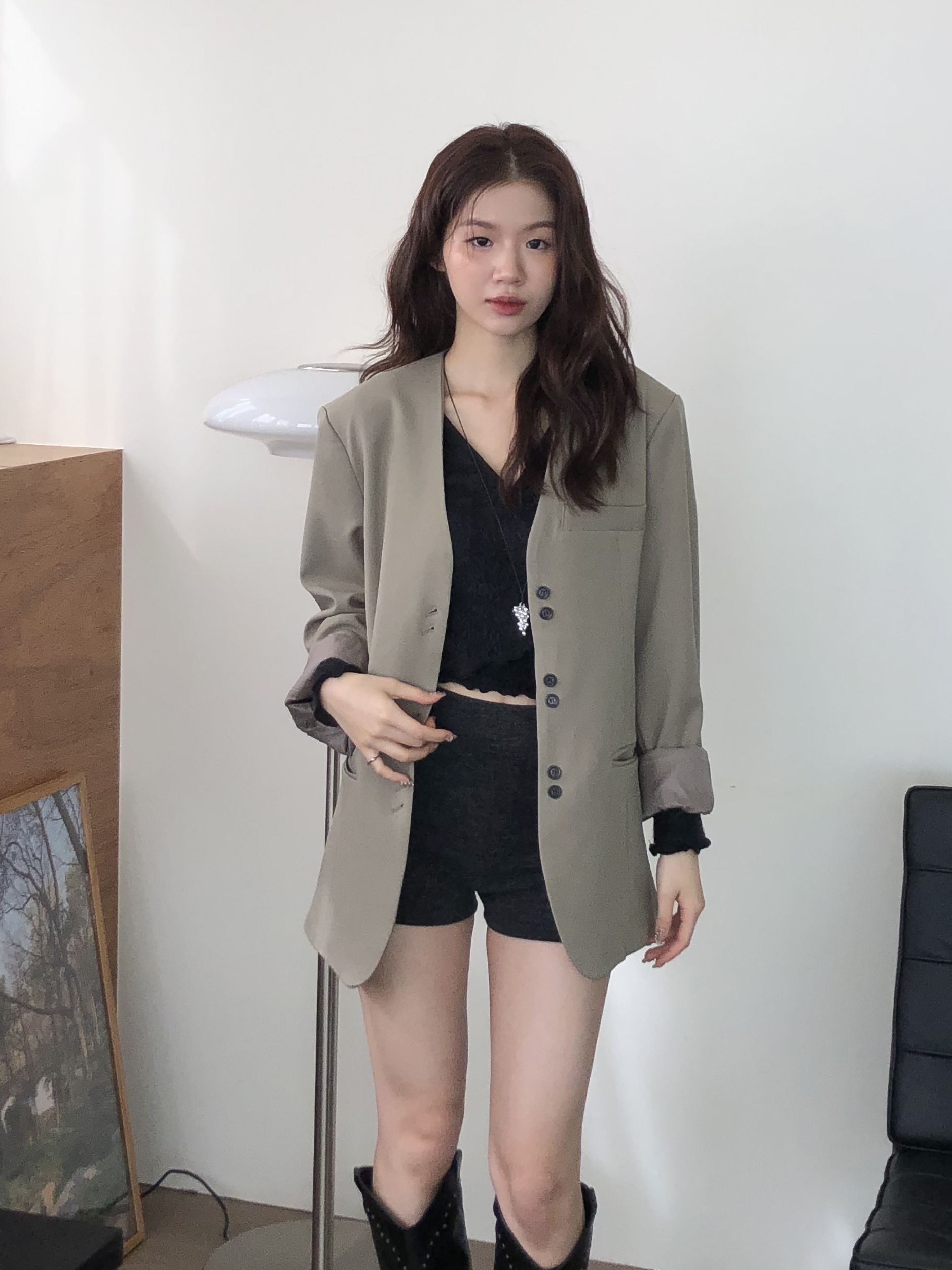 Formal Collarless Jacket #西裝