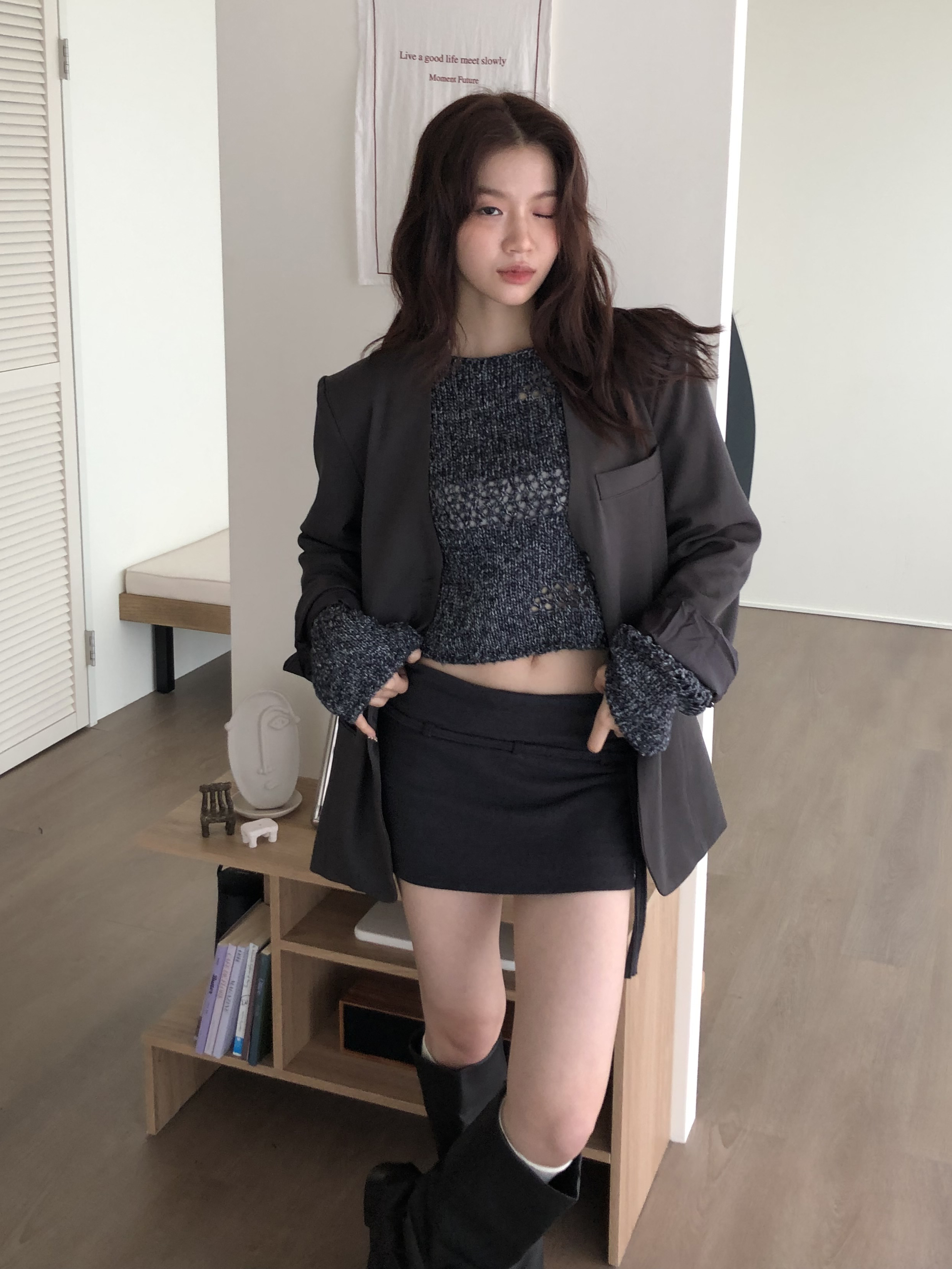 Formal Collarless Jacket #西裝