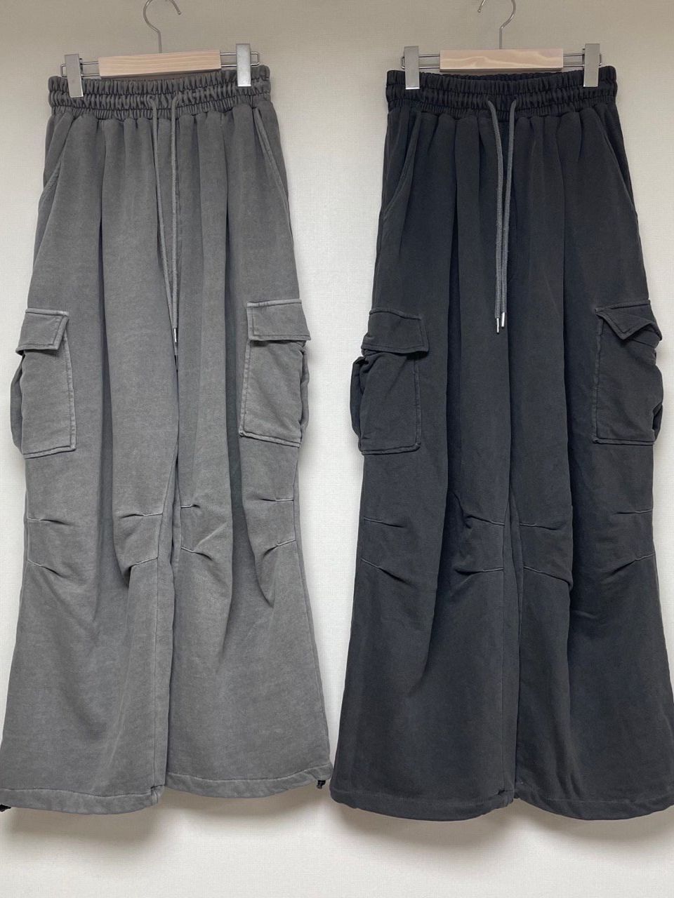 洗水淨色工裝鬆身運動褲 GLEE-006P