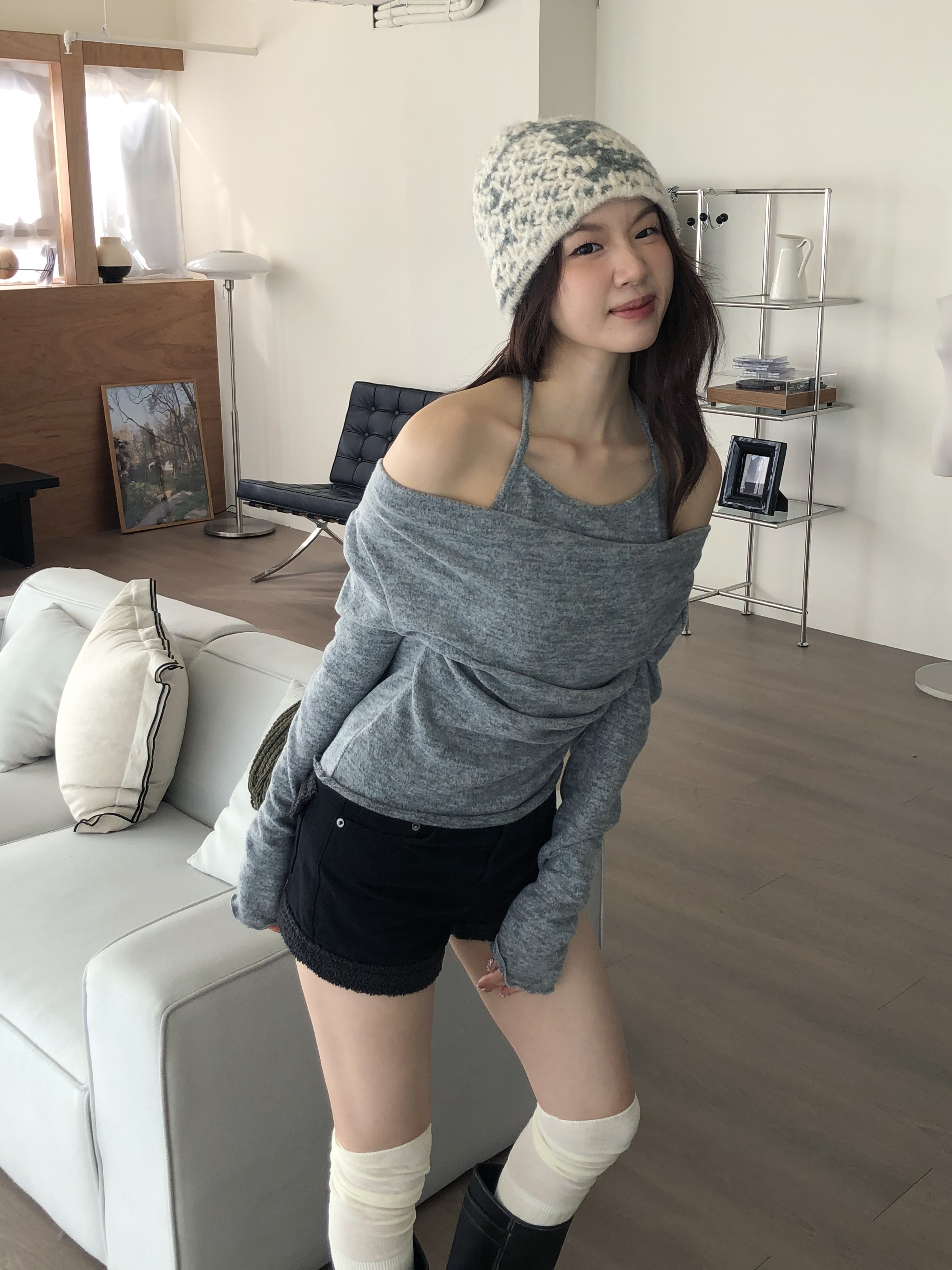 Golden Halter Tee #上衣