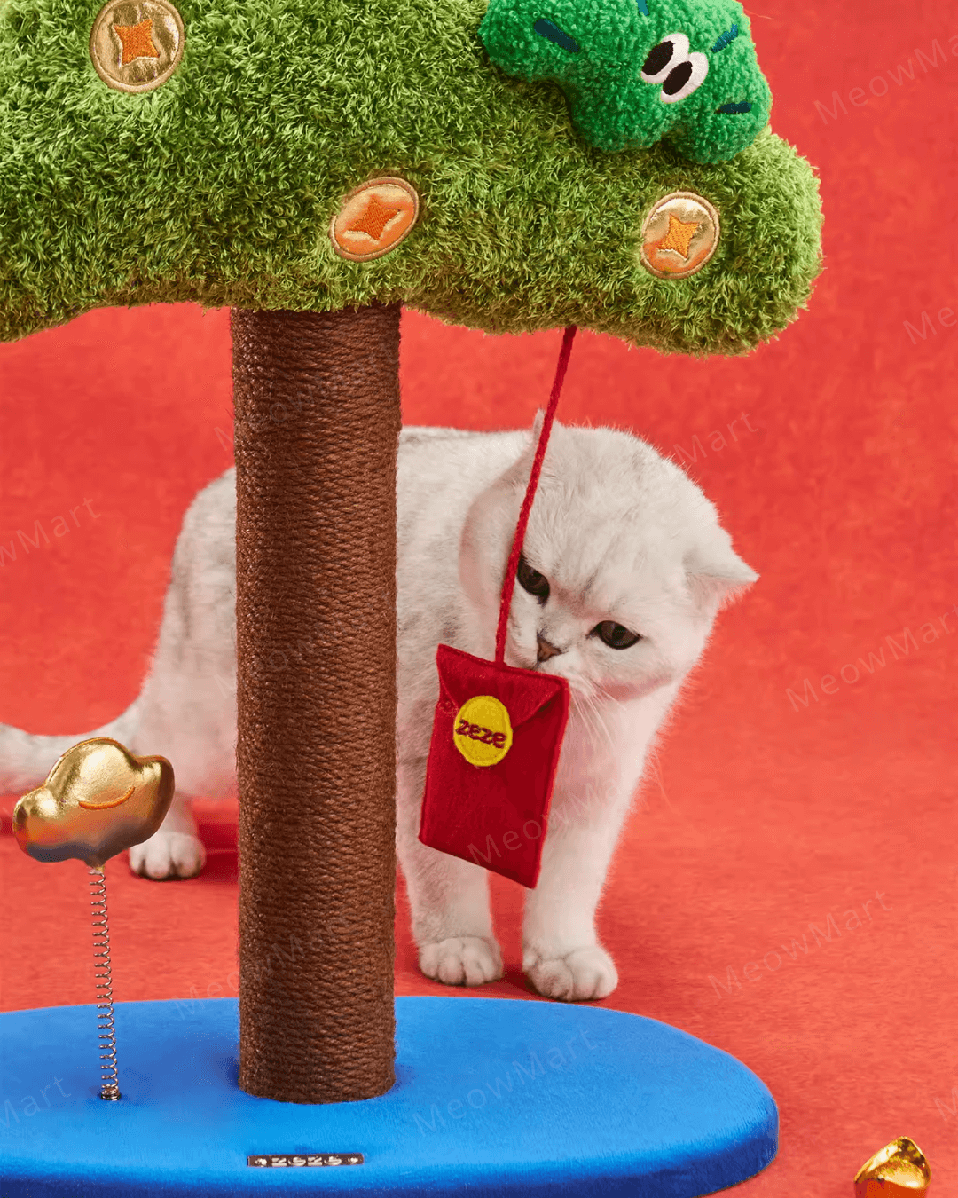 馬上發財搖錢樹貓抓柱