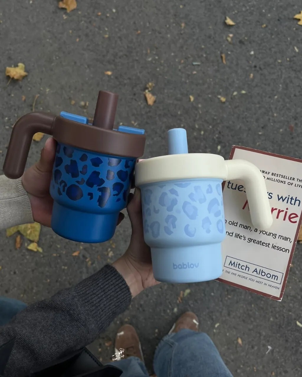 【逢甲FUZZY】BABLOV 豹紋水杯 吸管杯 冰霸杯 610ml 四色