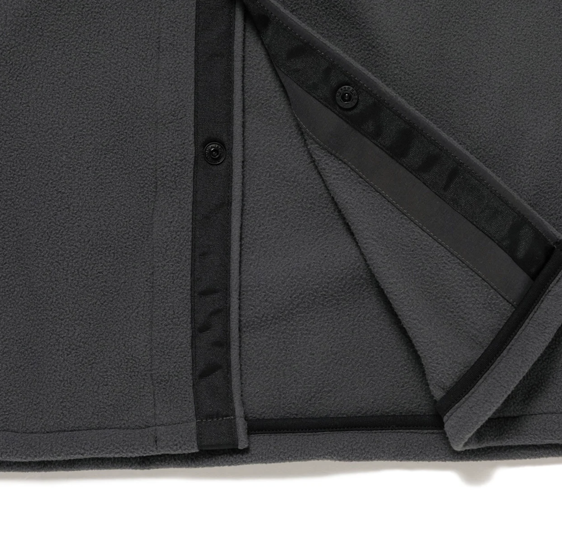 WTAPS FW25 OBJ / LS / POLY. FLEECE | CHARCOAL