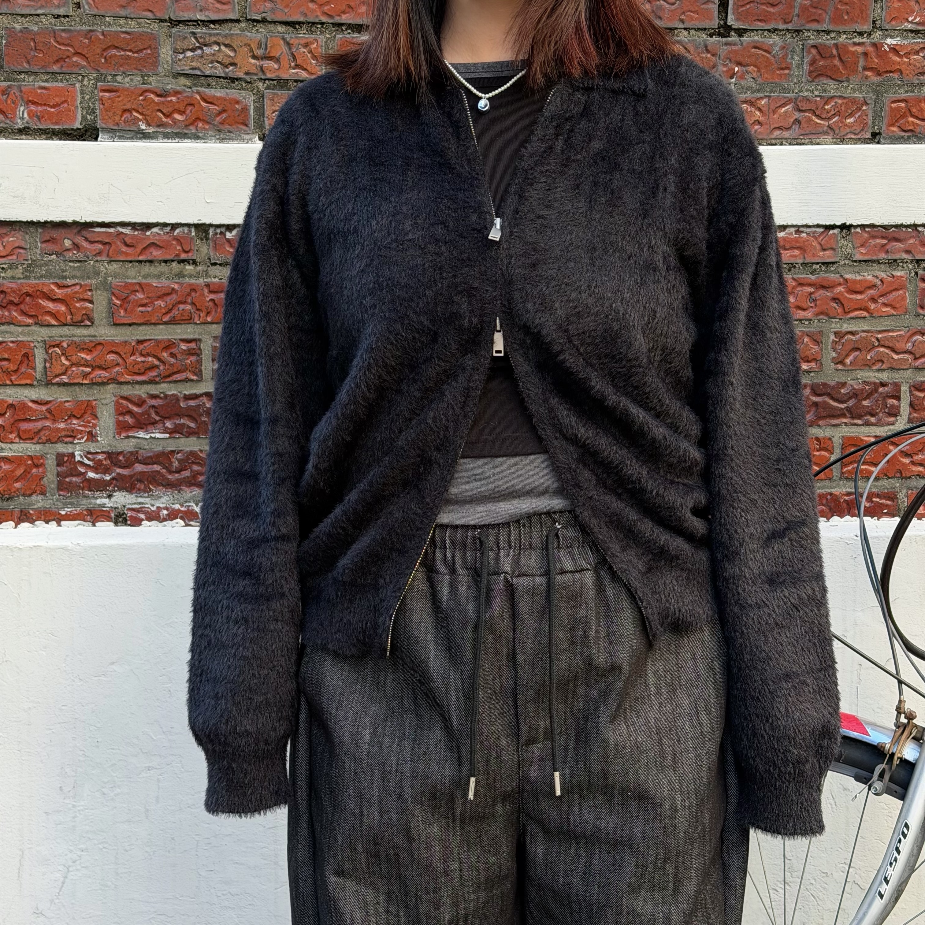 🇰🇷韓製 A7軟糯毛毛 雙拉鏈針織長袖（三色）