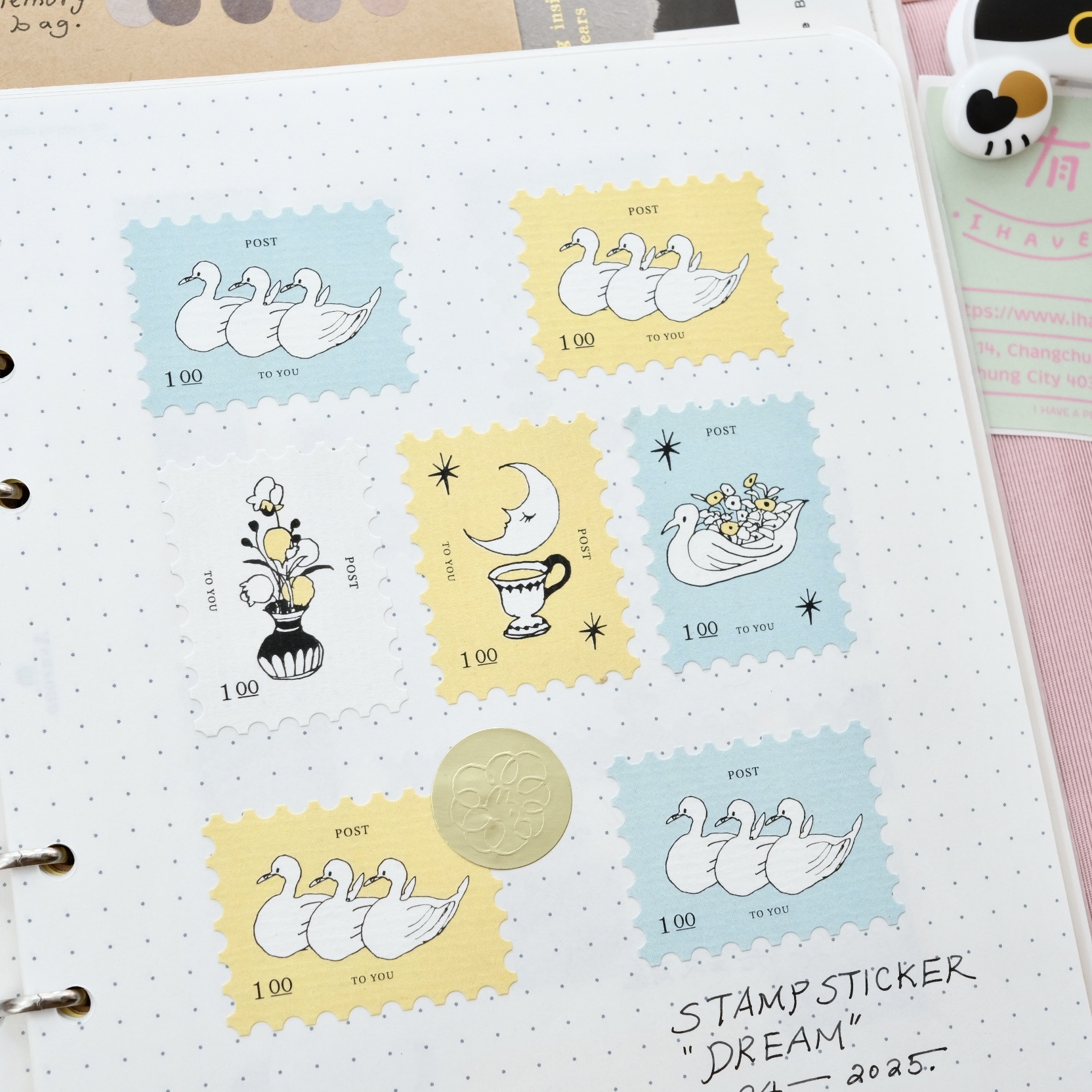 Nin stamp sticker set