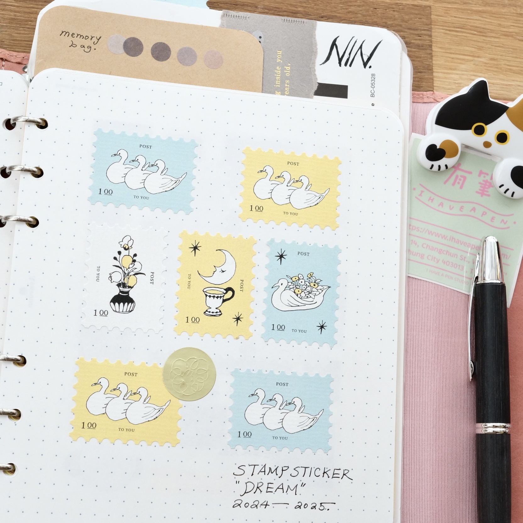 Nin stamp sticker set