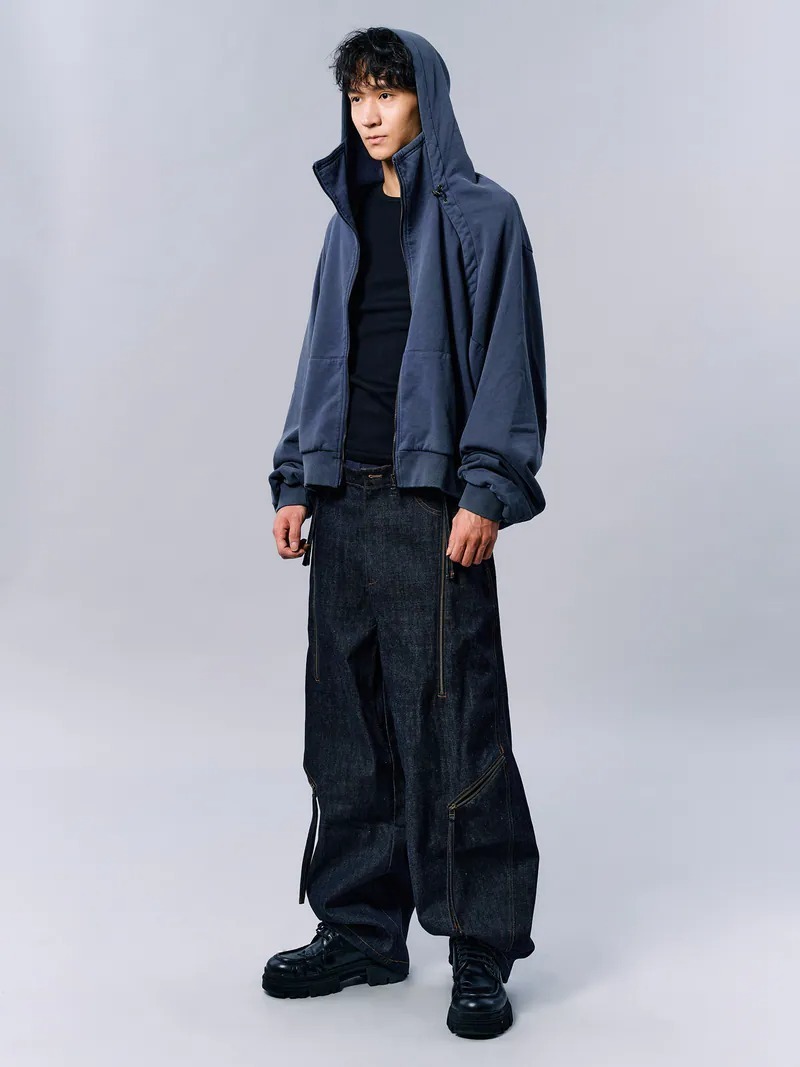 Enclave｜Barrel Leg “Rebar” Pants (Denim)