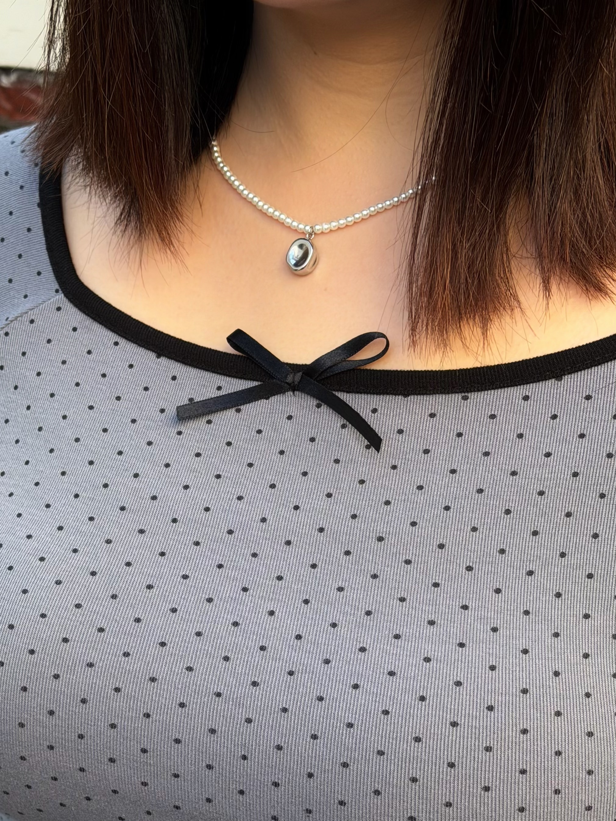 🇰🇷韓製 C1 氣質珍珠異形吊墜鏈*滿$3800贈