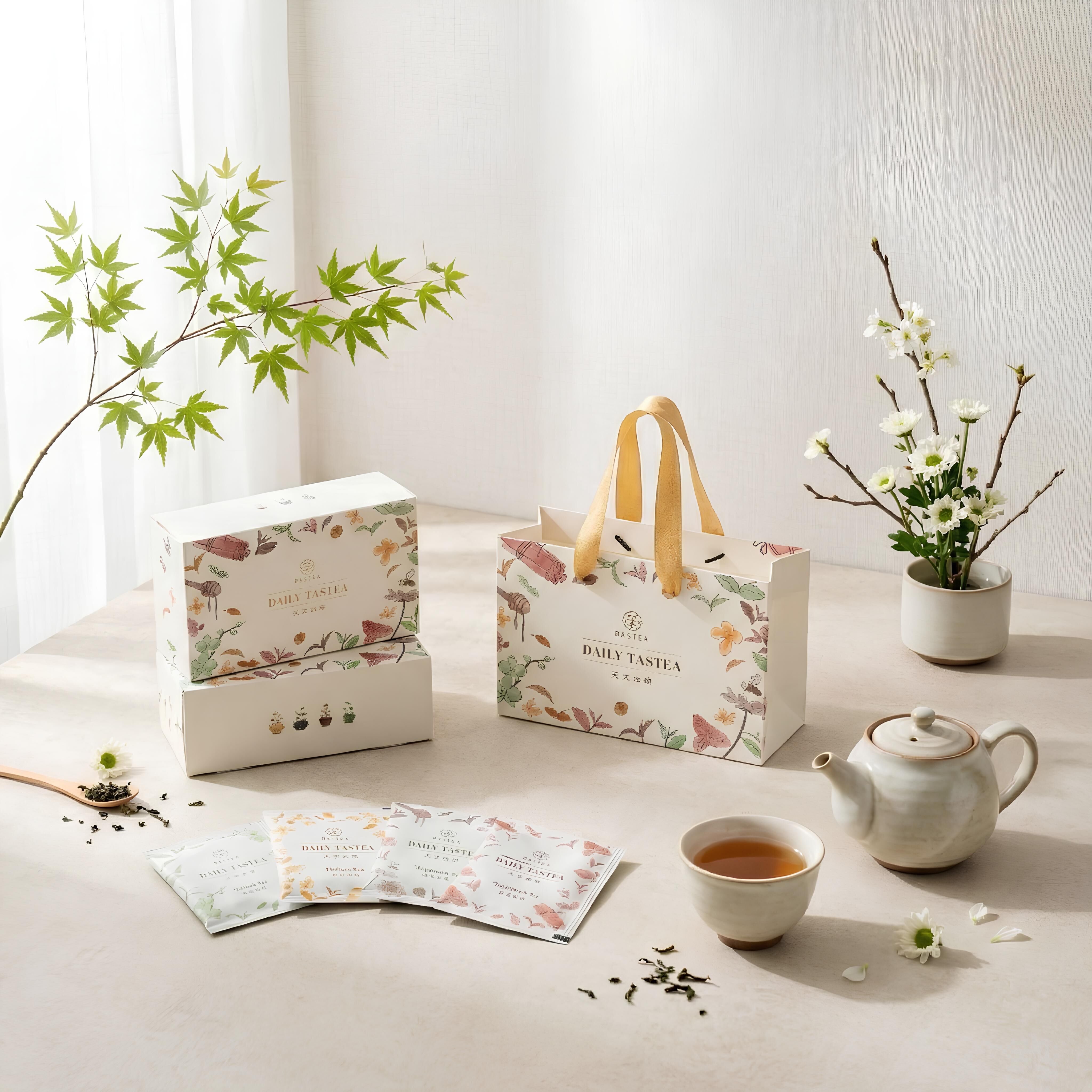 【 天天好茶禮盒 】原葉茶包20入