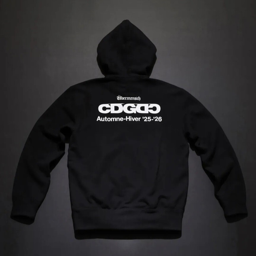 2025AW COMME des GARÇONS CDG x G-DRAGON Übermensch Hooded Sweatshirt 川久保玲 GD 聯名 帽T 現貨