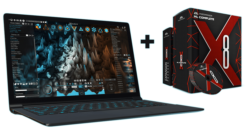 beatflo NUCLYR + X8 Visuals Library｜專業VJ展演系統