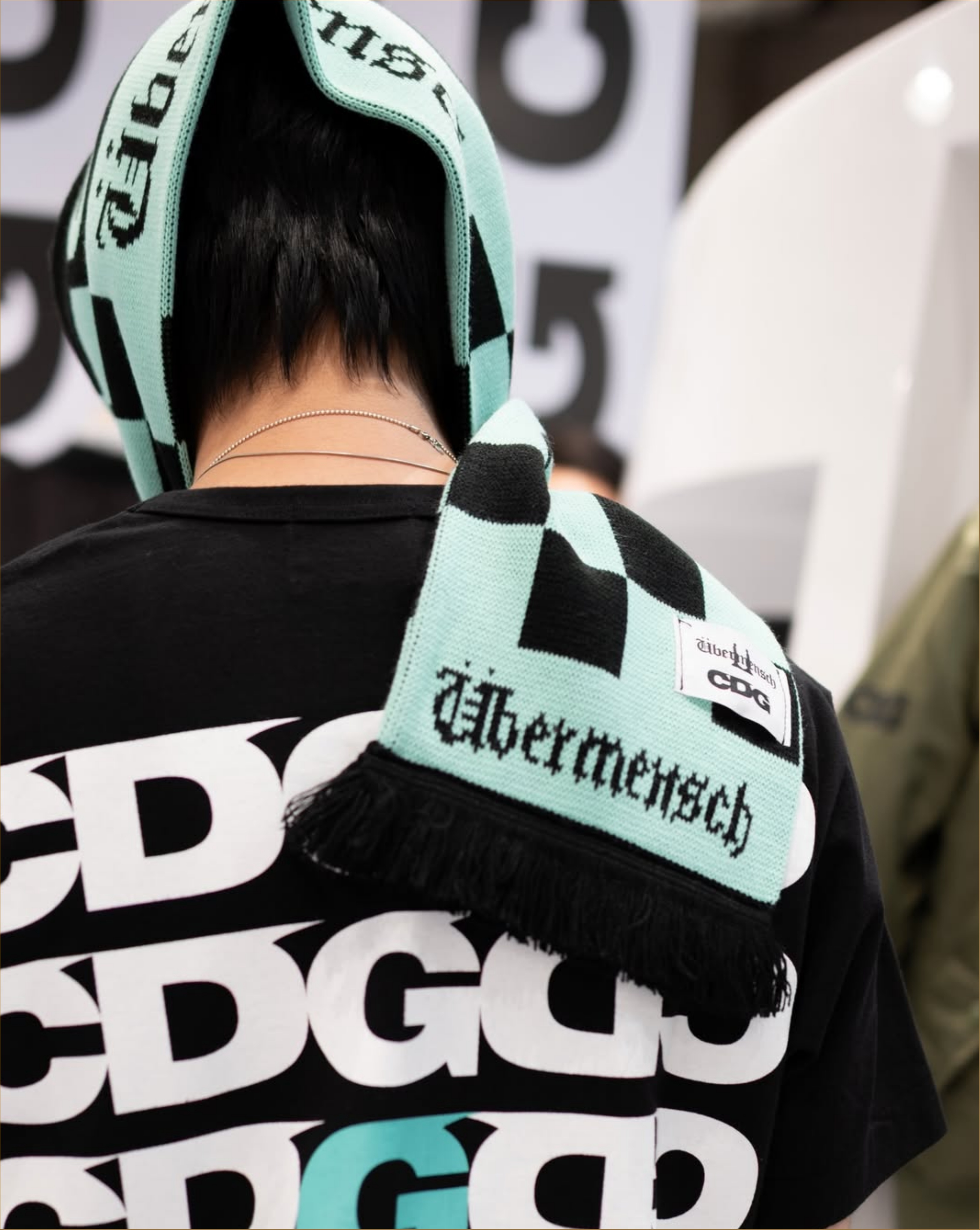 COMME des GARÇONS CDG x G-DRAGON Übermensch Check Footb