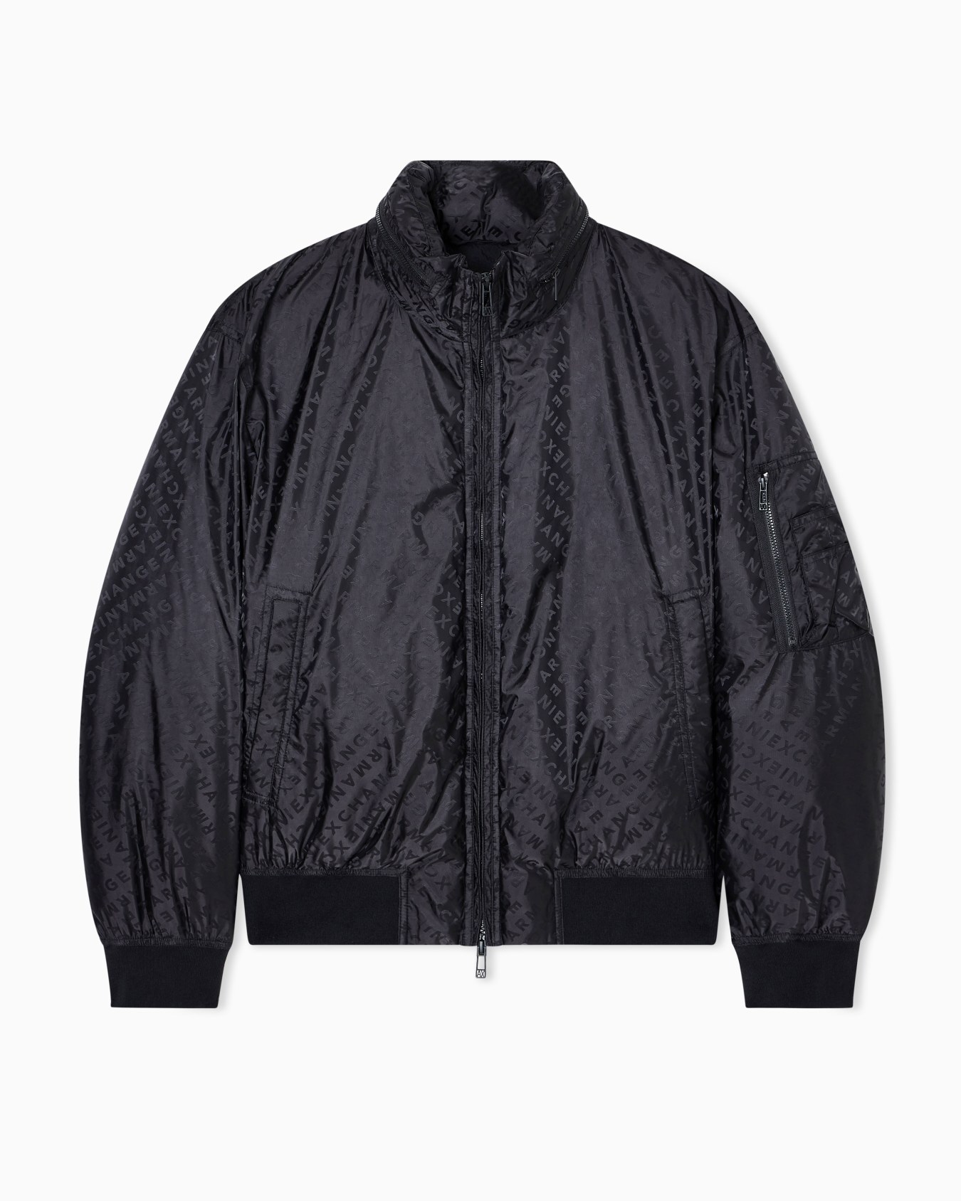 Armani Exchange 滿版鋪棉MA1飛行夾克外套