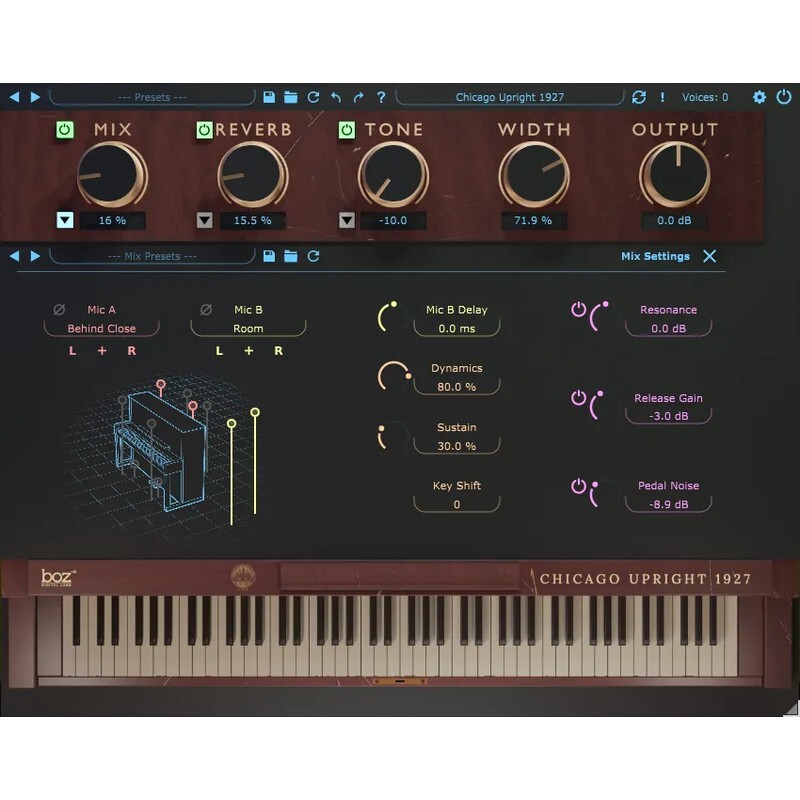 Boz Digital Labs Chicago Upright 1927 Pro｜復古立式鋼琴音源