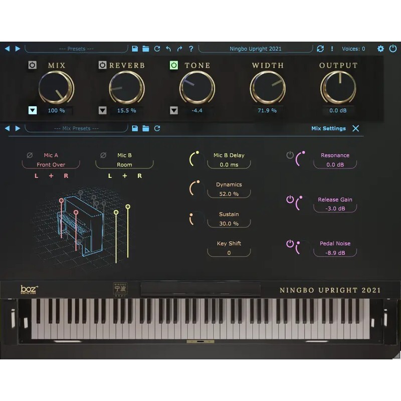 Boz Digital Labs Ningbo Upright 2021 Pro｜立式鋼琴音源