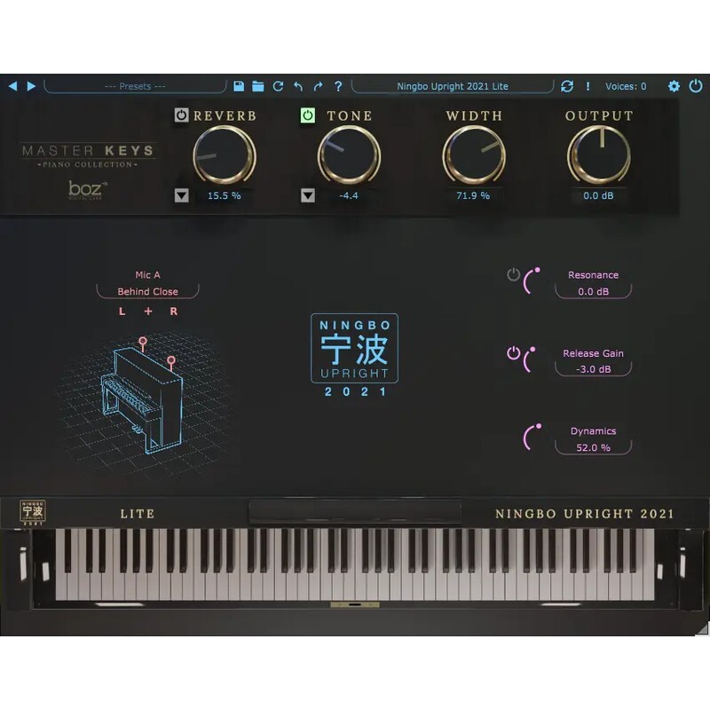 Boz Digital Labs Ningbo Upright 2021 Lite｜直立式鋼琴音源