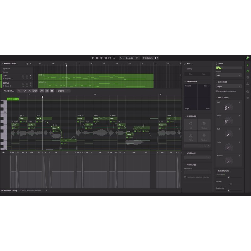 Dreamtonics Synthesizer V Studio 2 Pro Mand Bdl 3 Voices｜虛擬歌手製作套組