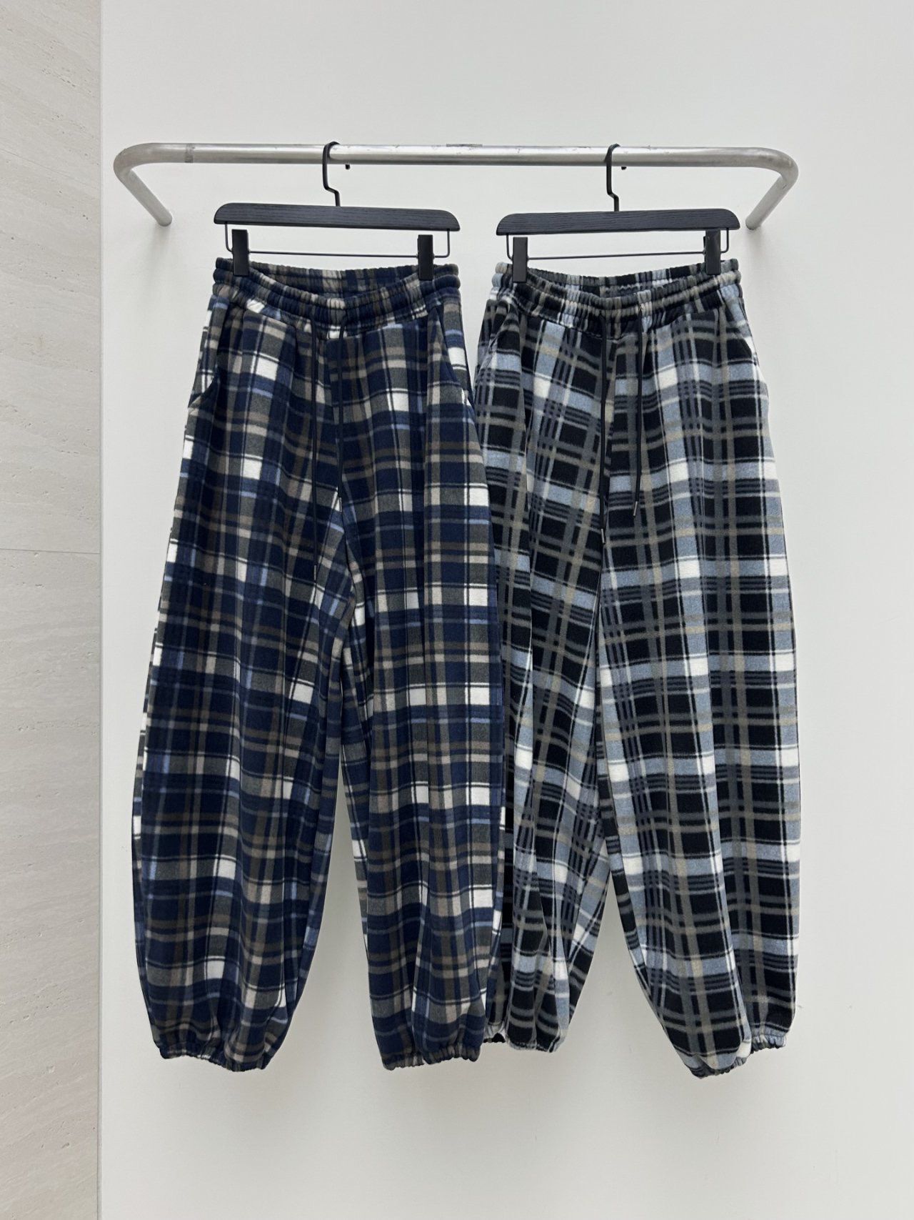 格仔束腳鬆身褲 Hestory-110P