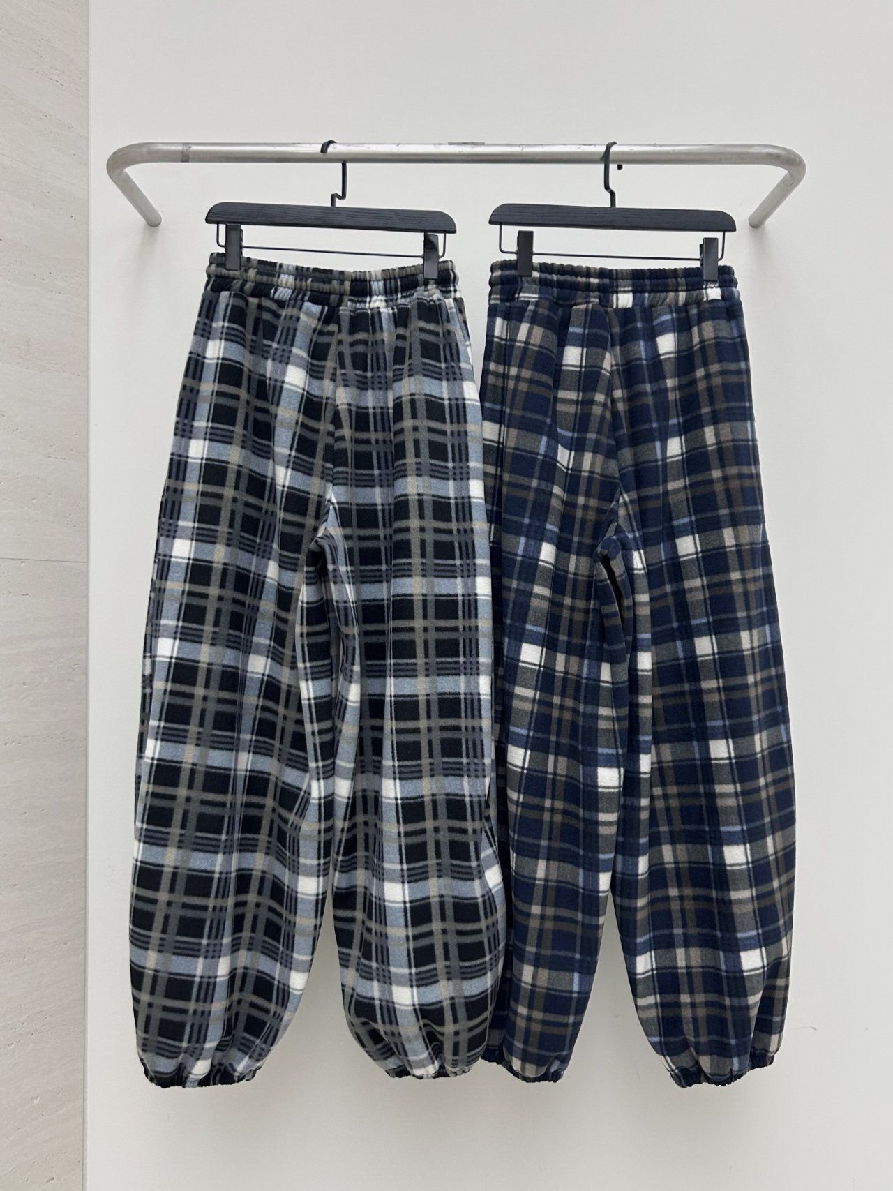 格仔束腳鬆身褲 Hestory-110P