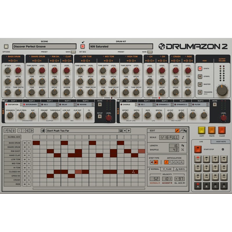 D16 Drumazon 2｜TR-909復刻鼓機音源