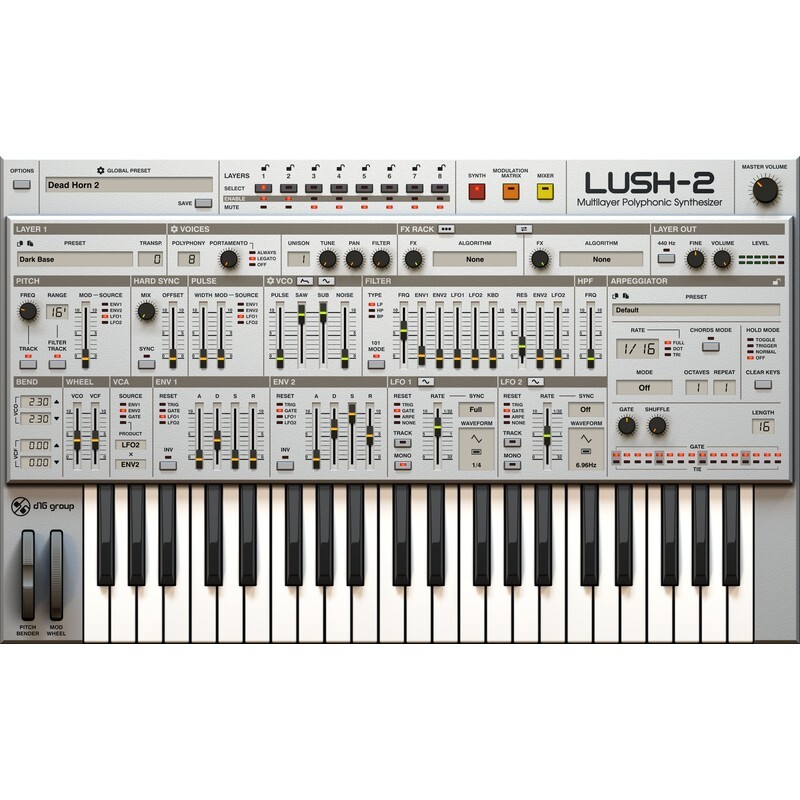 D16 LUSH-2｜多層次複音合成器