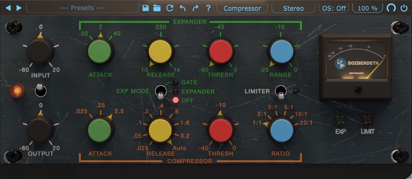 Boz Digital Labs +10dB Compressor 2｜數位壓縮器插件