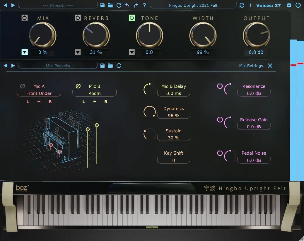 Boz Digital Labs Ningbo Felt 2021 Pro｜毛氈鋼琴音源