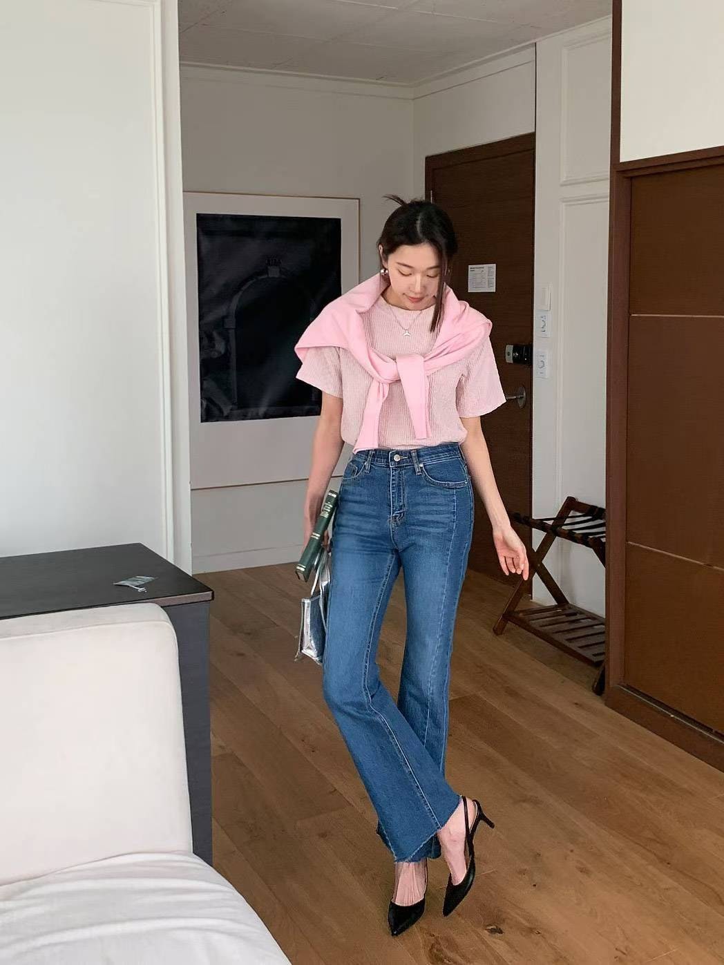 2626側縫裁減牛仔長褲