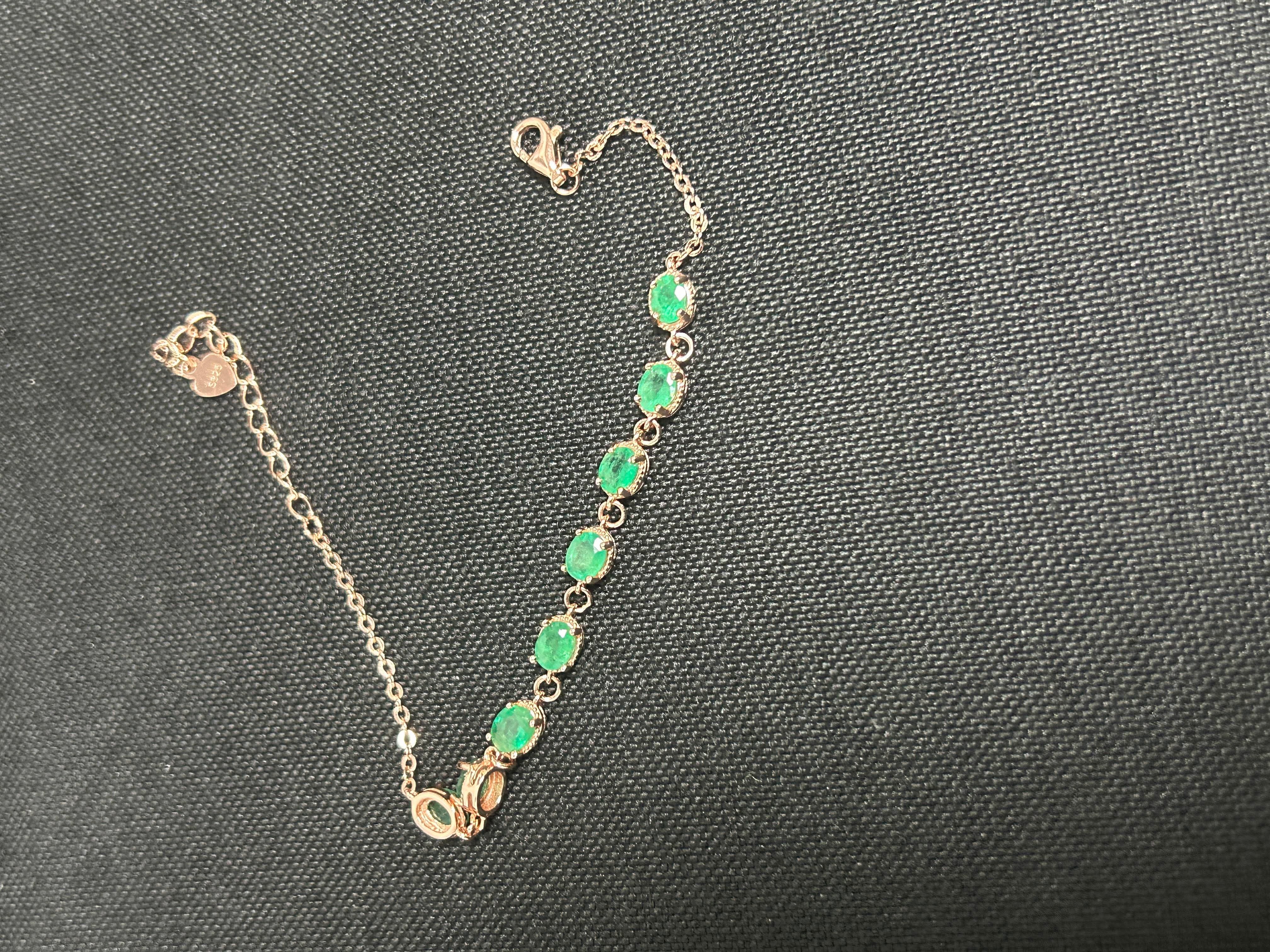 925銀玫瑰金祖母綠手鏈寵粉特惠版