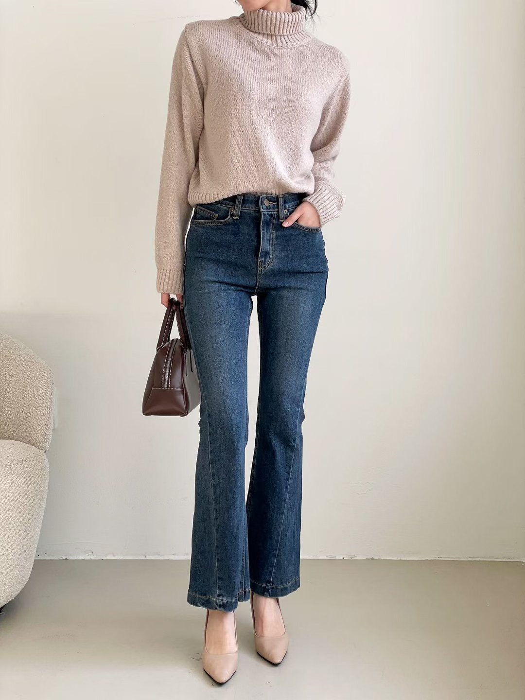 2612內加絨牛仔長褲