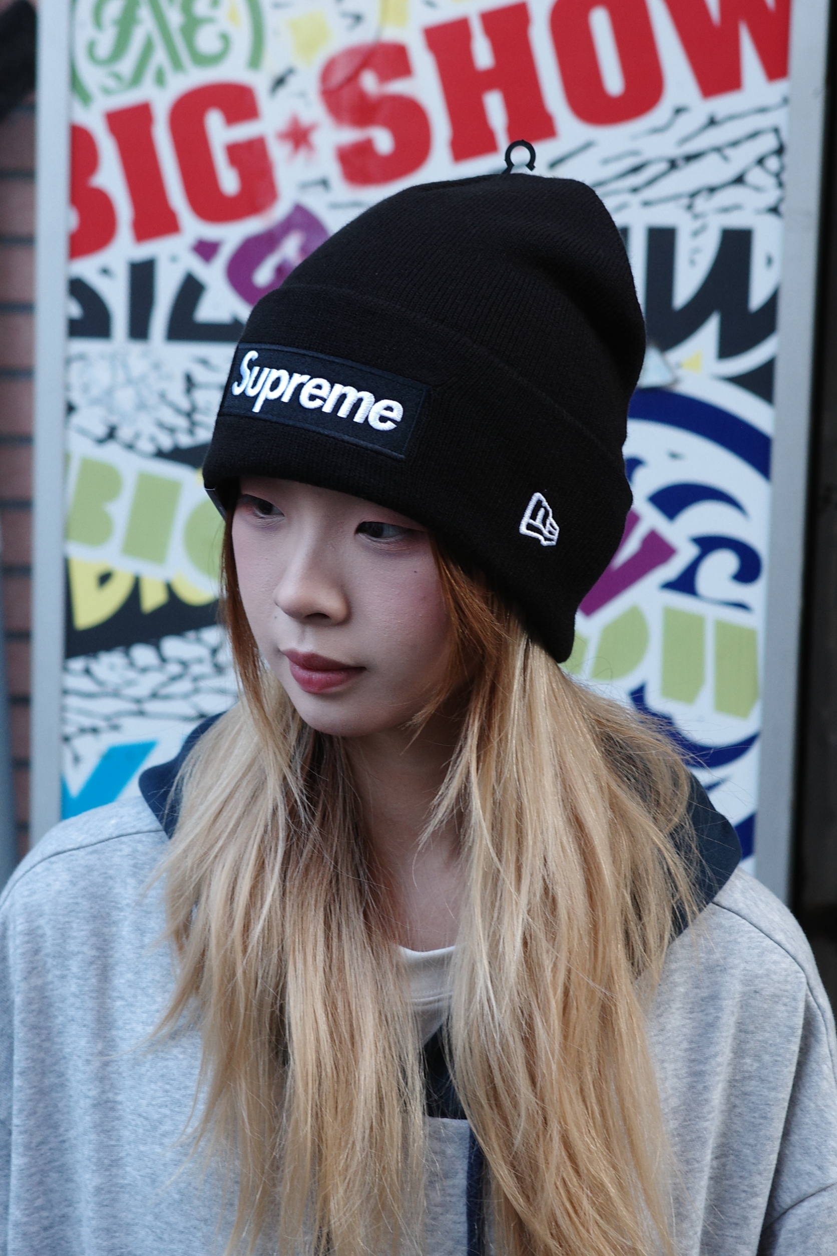 supreme X new era box logo 冷帽