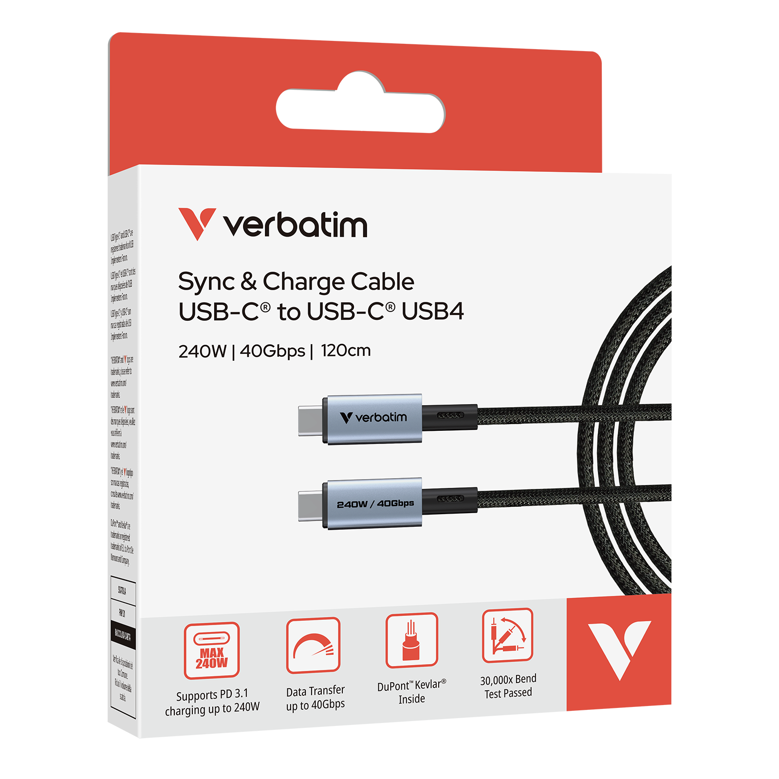 240W USB-C 至 USB-C 充電傳輸線 (SCC4-CC240)