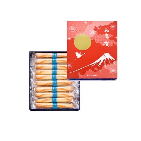 (預購商品) 日本 YokuMoku お年賀限定包裝 雪茄蛋捲鐵盒 20入(附提袋)