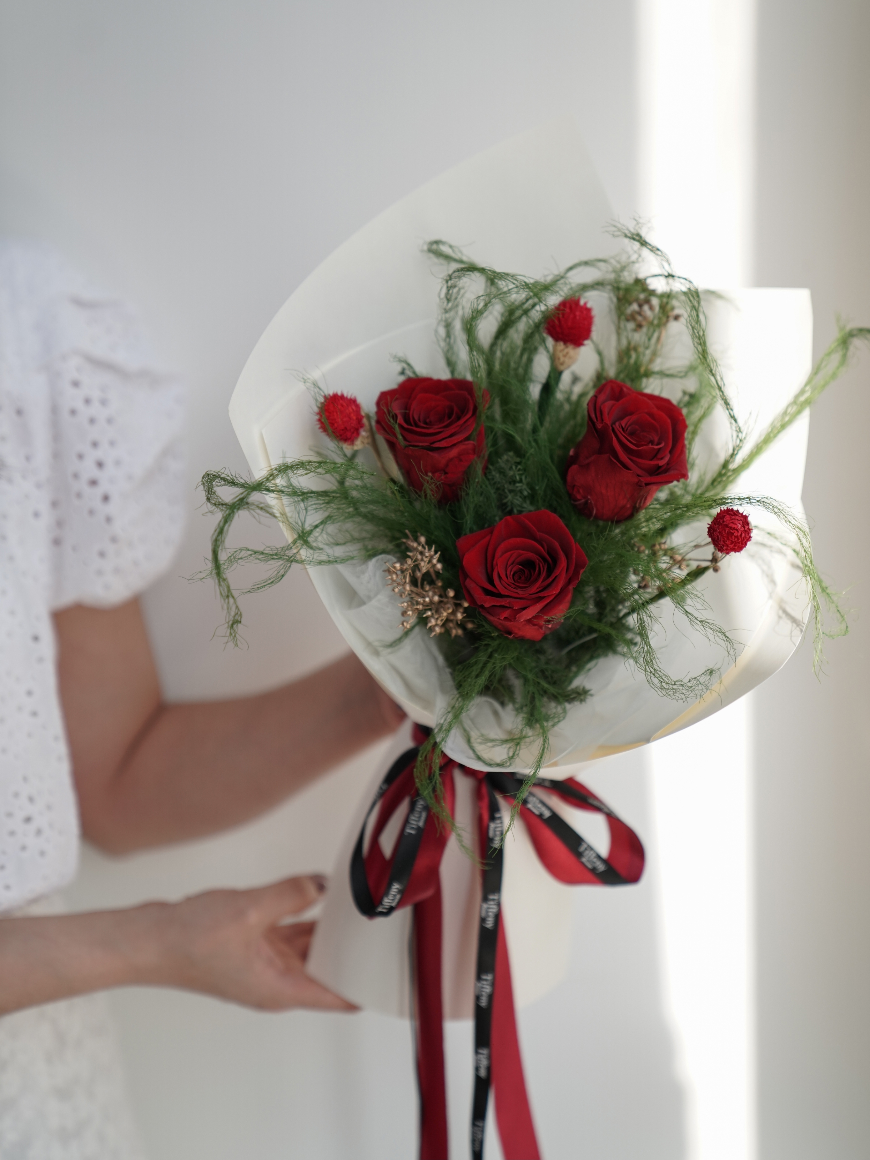 經典玫瑰永生花束 / M /