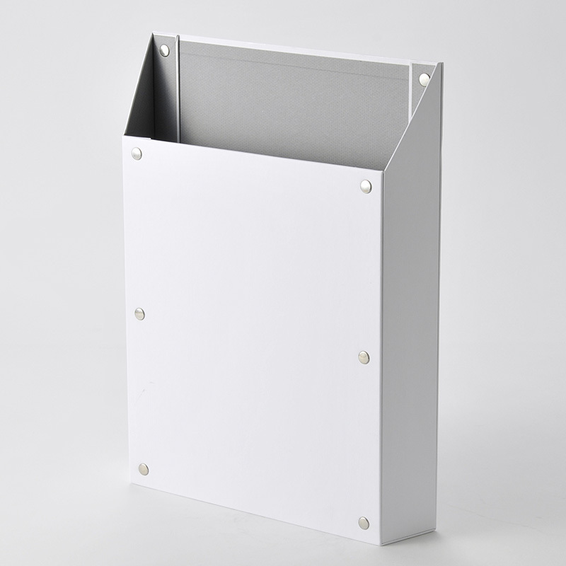 SP KING JIM聯名款磁吸式收納盒/直式A4 白