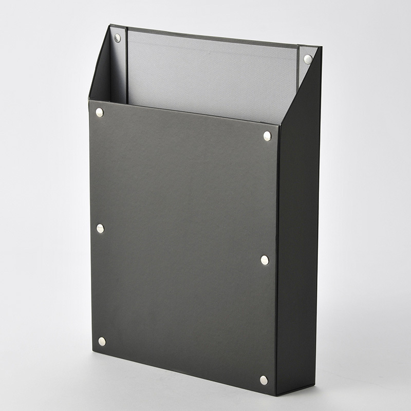 SP KING JIM聯名款磁吸式收納盒/直式A4 黑