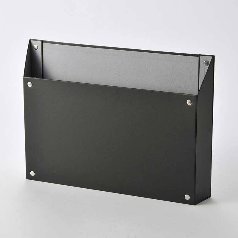 SP KING JIM聯名款磁吸式收納盒/橫式A4 黑