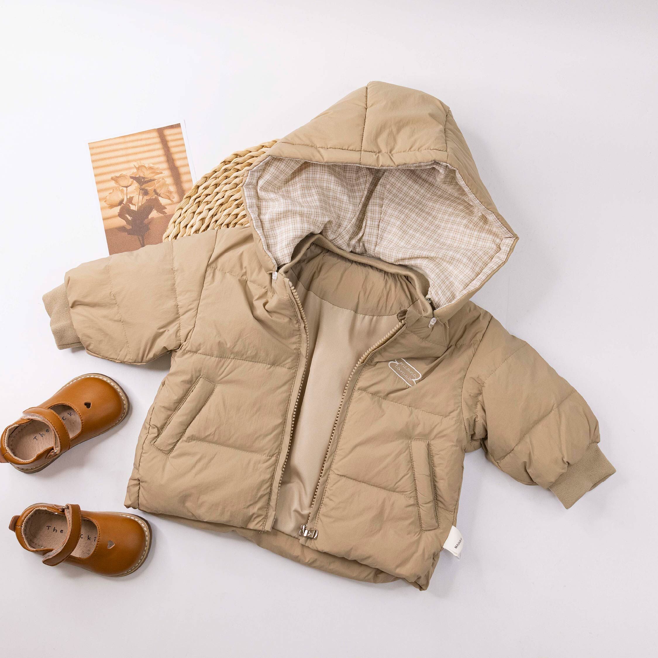 【H55788】狗狗玩球球連帽羽絨外套