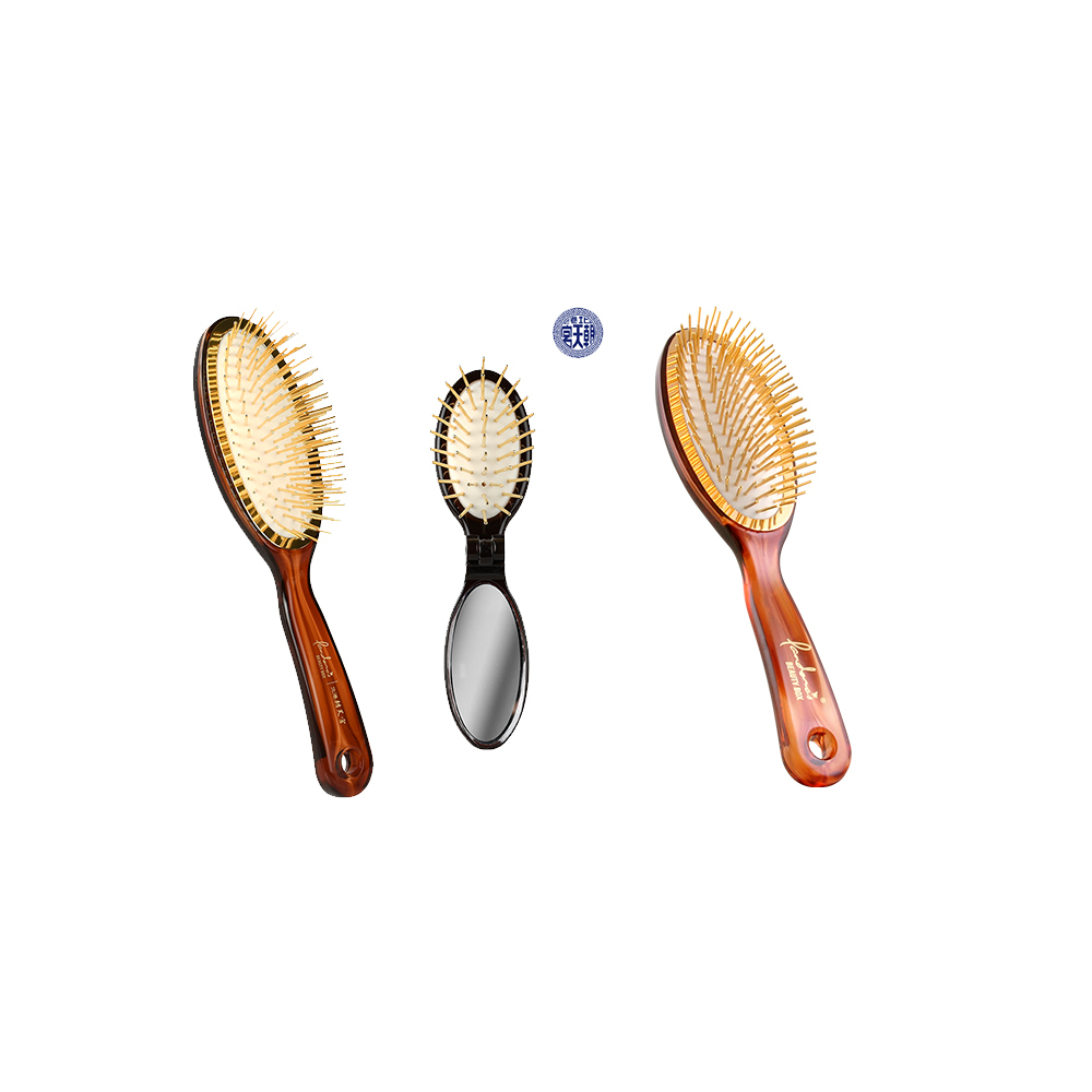 【福馬開運組】 朝天宮黃金梳(大+摺疊) + 大經典款