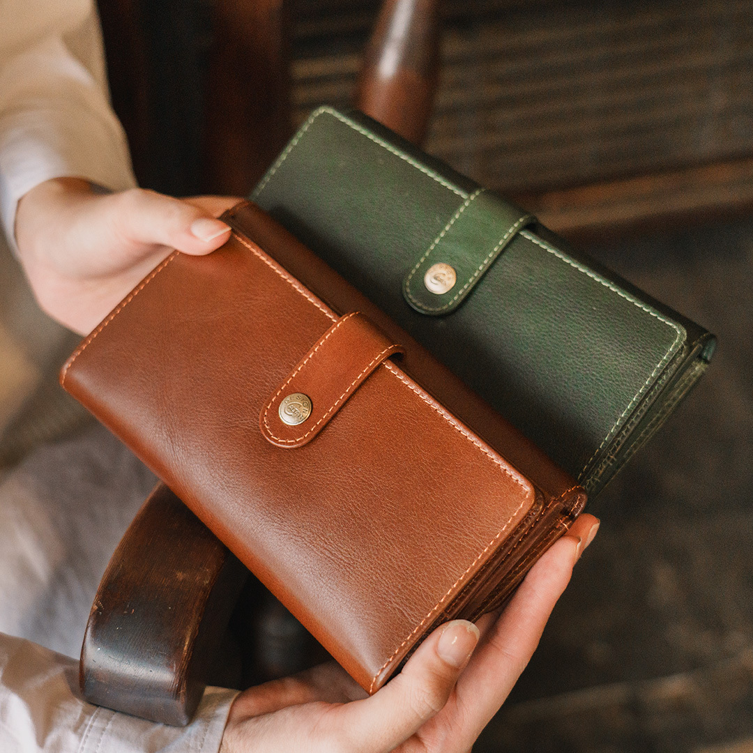 大空間釦式長夾-三色(074355)