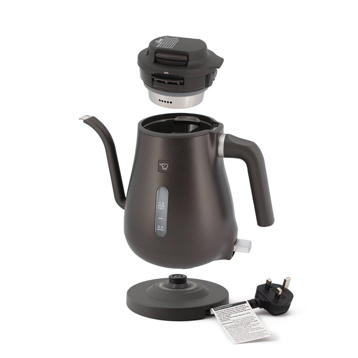 象印 0.8L 220V 快速電熱水壺 電手沖壺【香港行貨 一年保用】 -CK-LAQ08-BZ