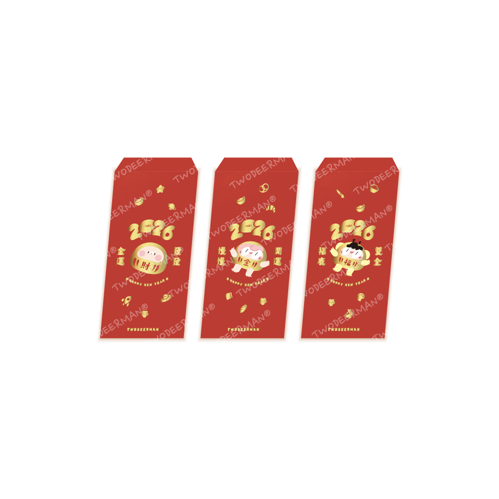 鹿人新年紅包組(3入)