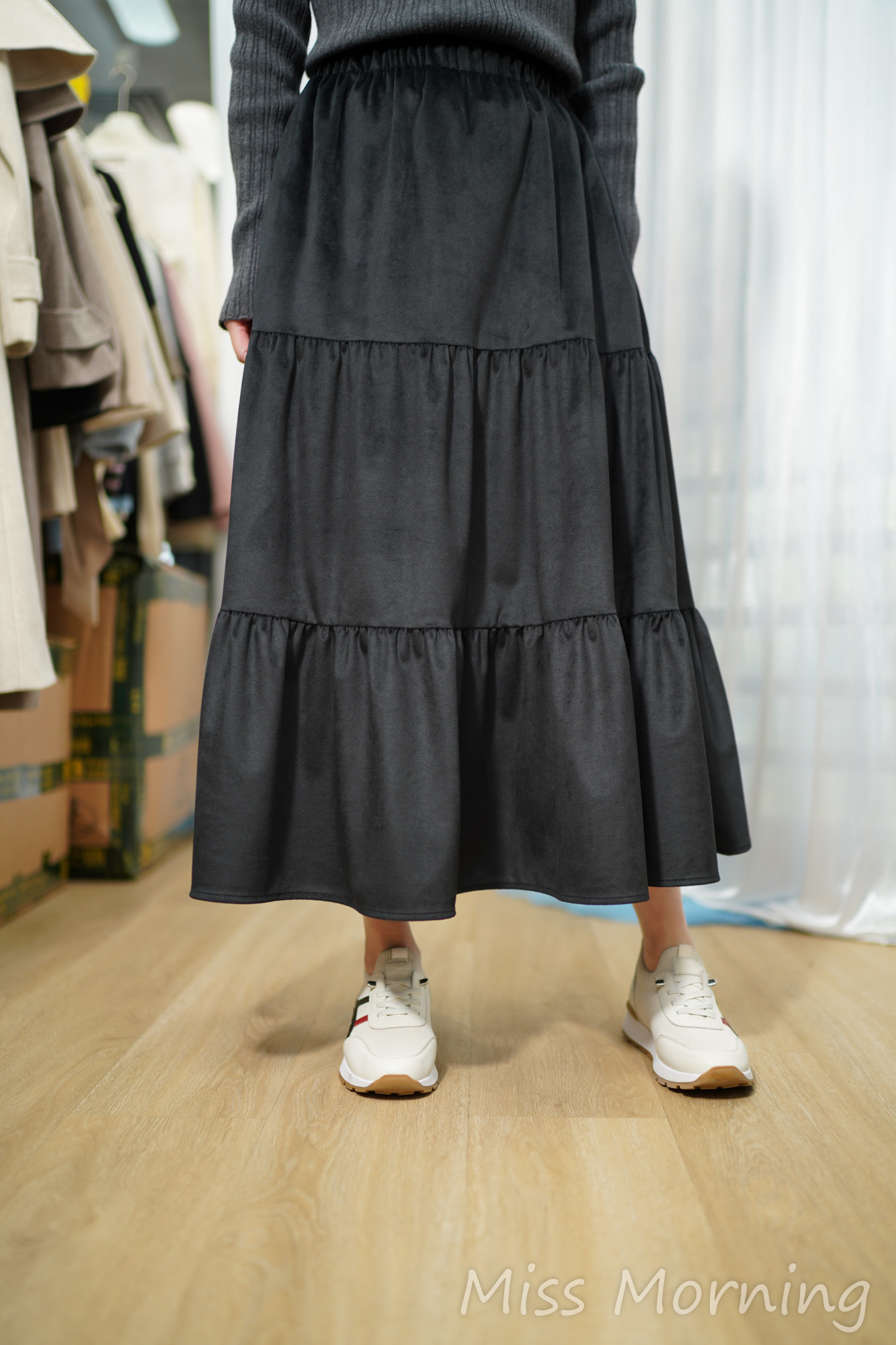 手感好遮肥傘裙(34072)