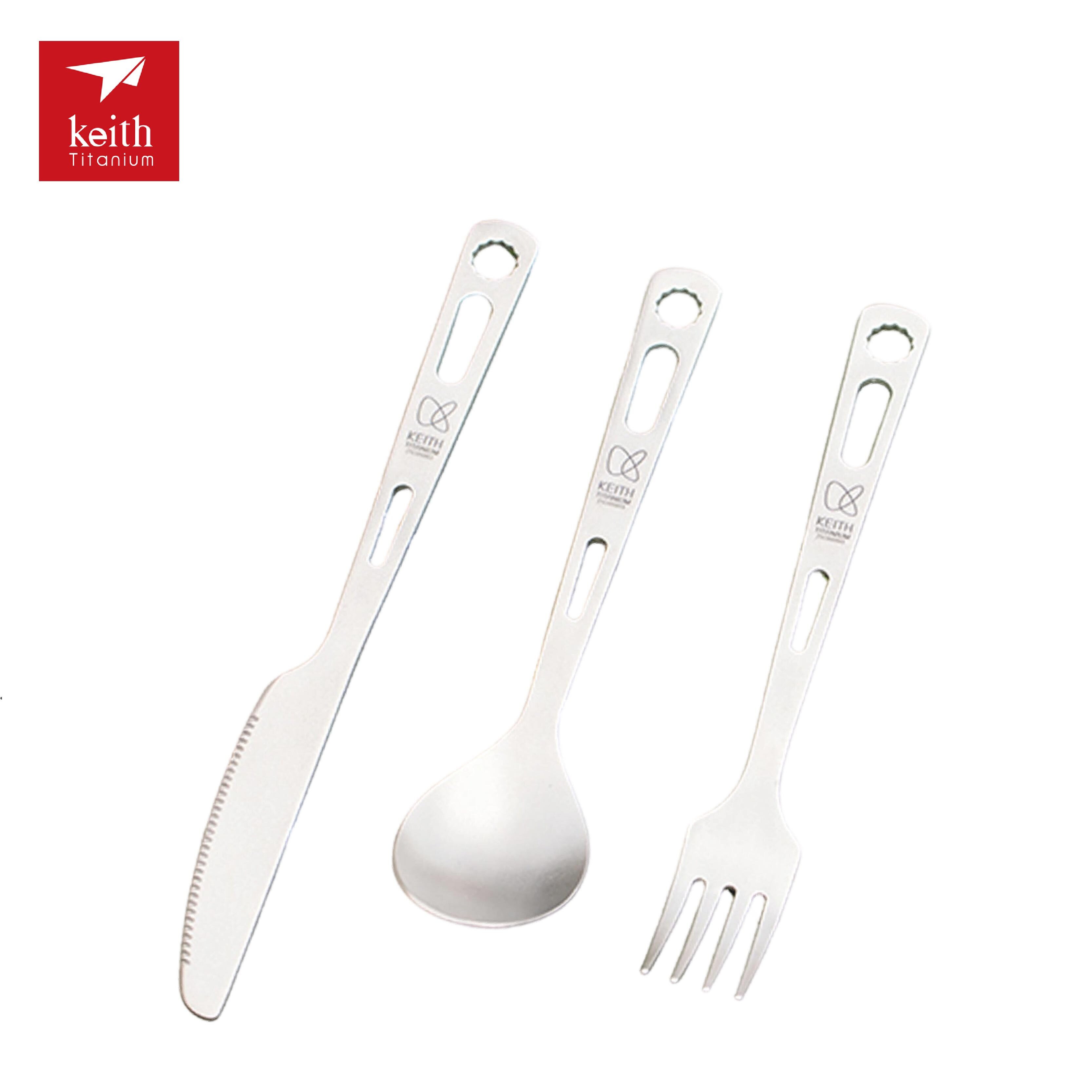 鎧斯Keith K-鈦餐具3件組Ti5213 51KEITI5213