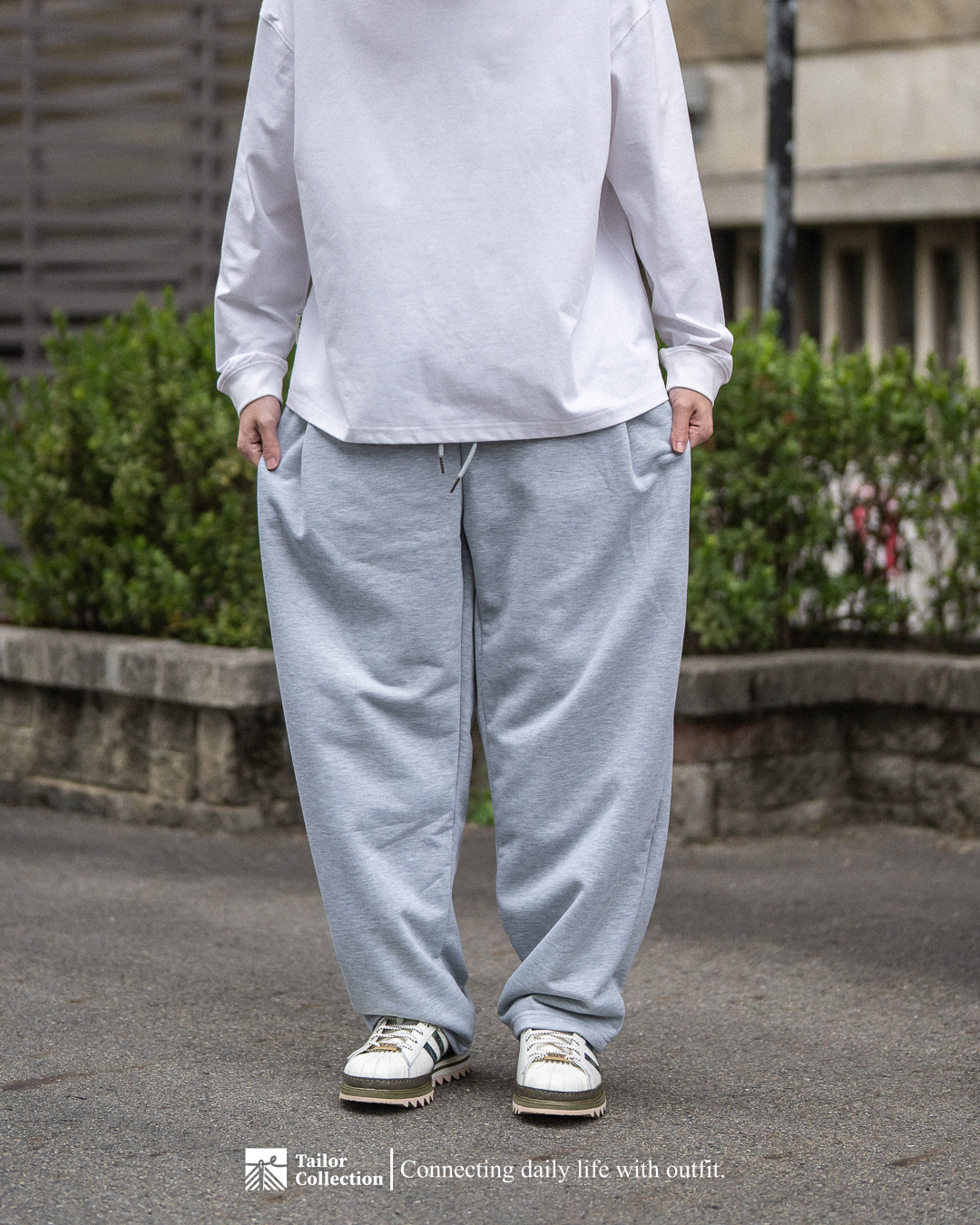 #現貨+預購 Tailor collection 保暖 抽繩 打摺 棉褲 毛巾底 內刷毛 兩色