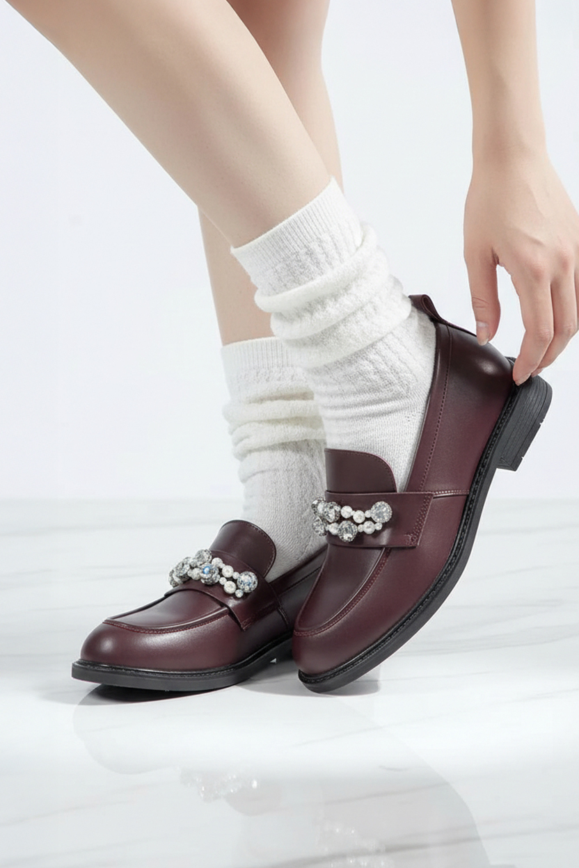 Nu Bling Loafer 寬楦珍珠樂福鞋