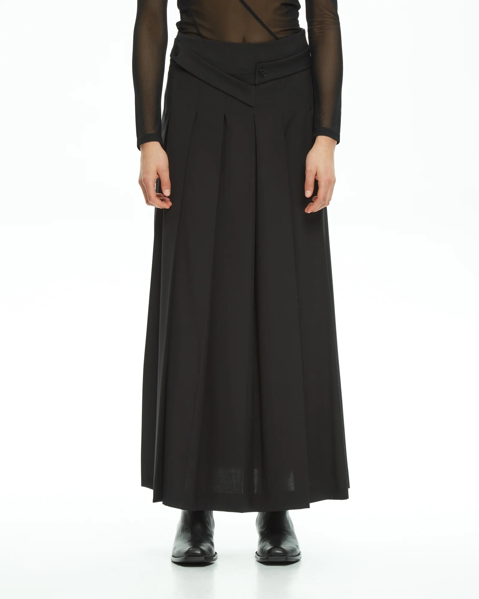 MALLONI MLO  繫帶百褶長裙