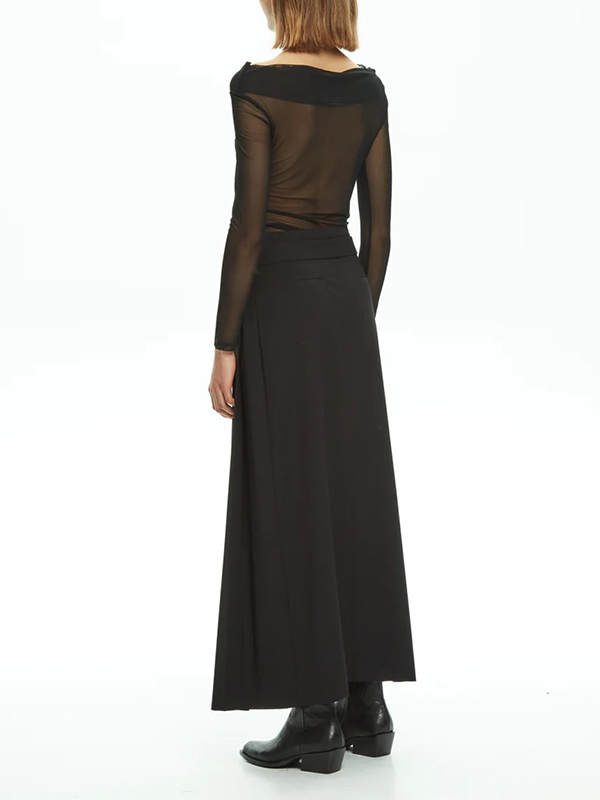 MALLONI MLO  繫帶百褶長裙