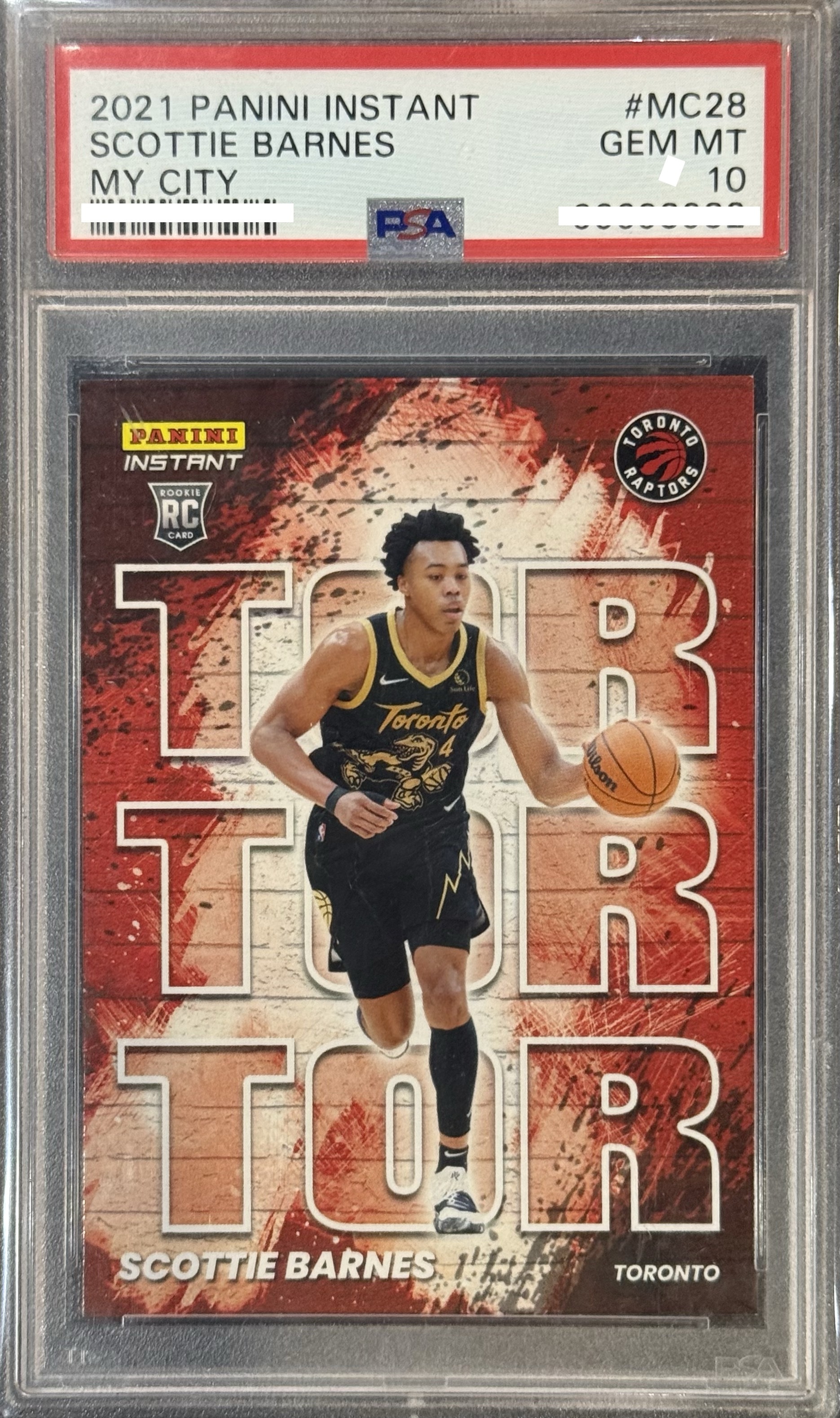2021 PANINI INSTANT MY CITY #MC28 SCOTTIE BARNES MY CITY 【PSA 10】